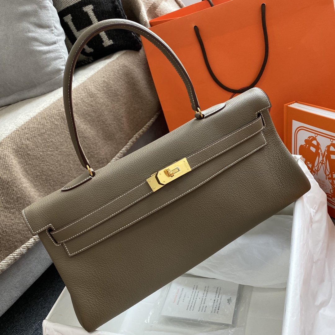 Shoulder Kelly CK37 Cream For Women Gold Color Hardware 16.5in/42cm