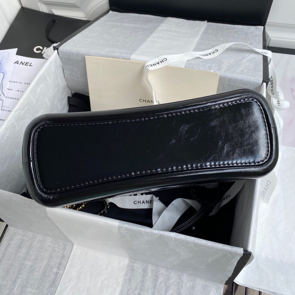 ChanelGabrielle Hobo Handbag White/Black For Women Bags, Shoulder And Crossbody Bags 9.8in/25cm A93824 Y61477 C0200