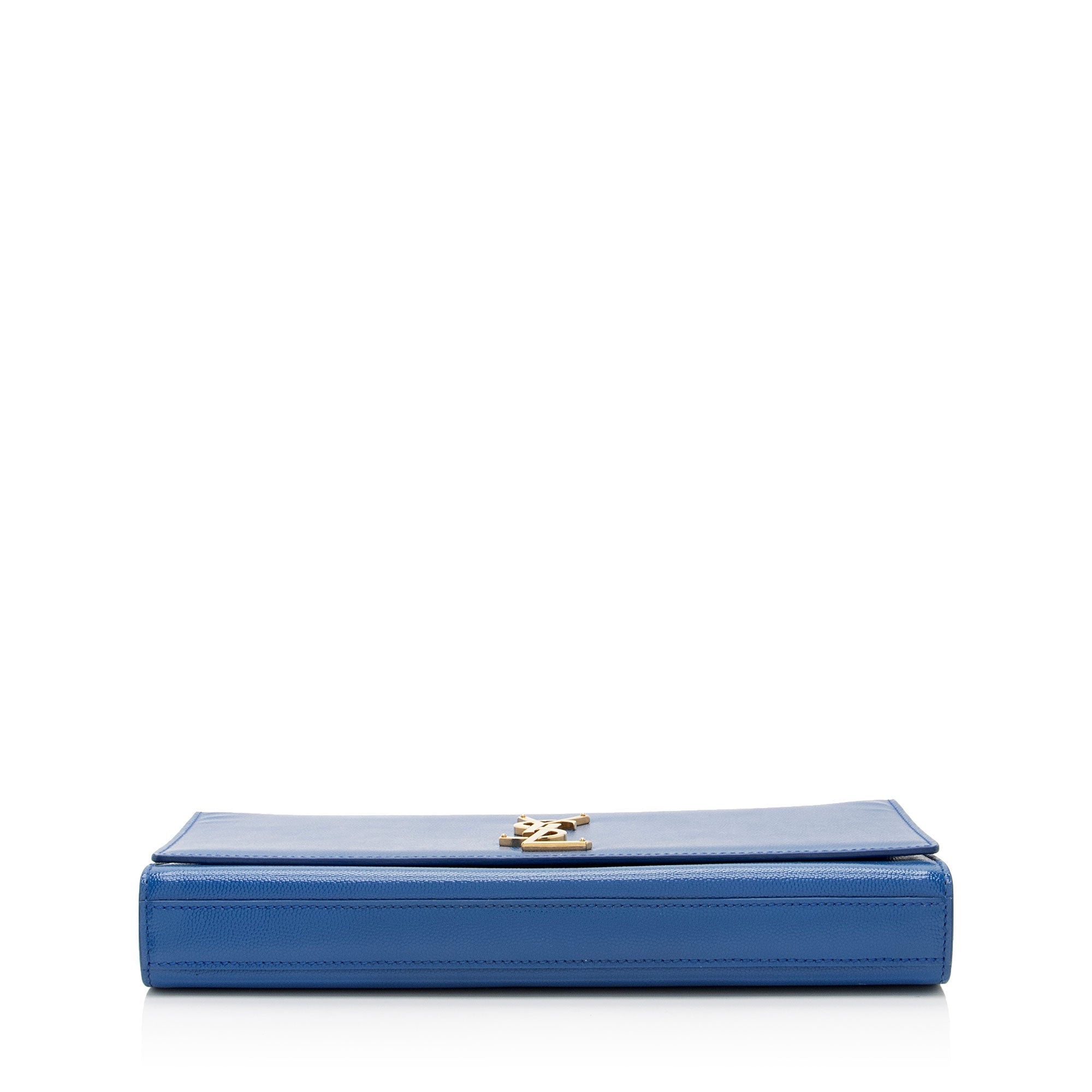 Saint Laurent  Leather Grain de Poudre Monogram Kate Clutch