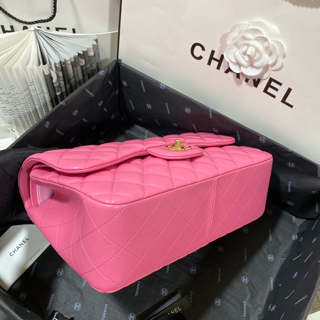 ChanelLarge Classic Handbag Gold Hardware PiNike For Women Handbags, Shoulder Bags 11.8in/30cm