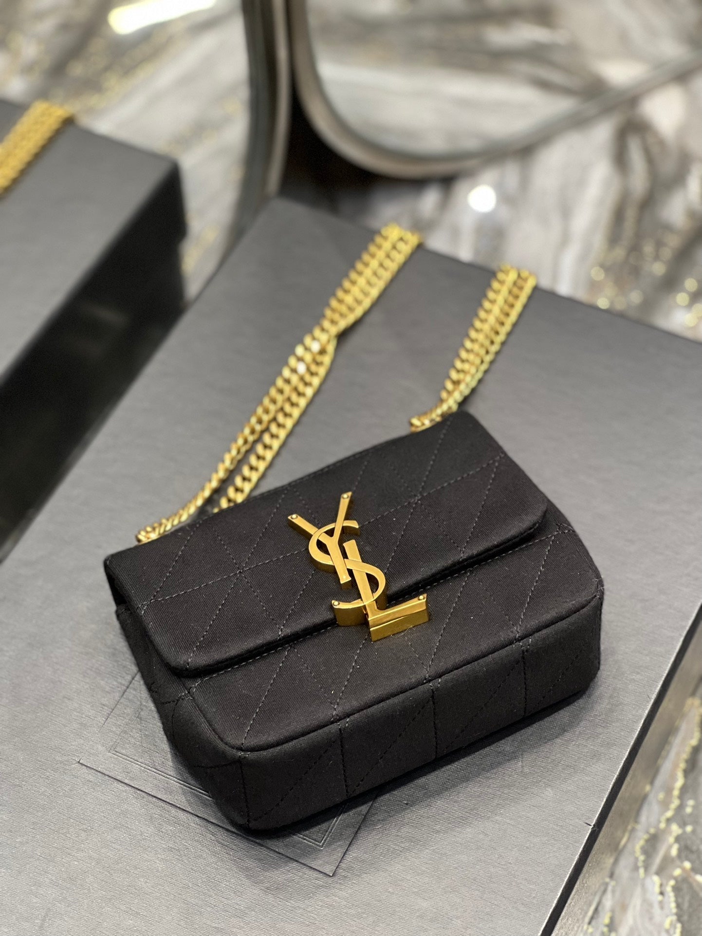 Top Quality Jamie Mini Chain Bag Black For Women, Women’s Bags 6.9in/17.5cm YSL 6981622F9271000