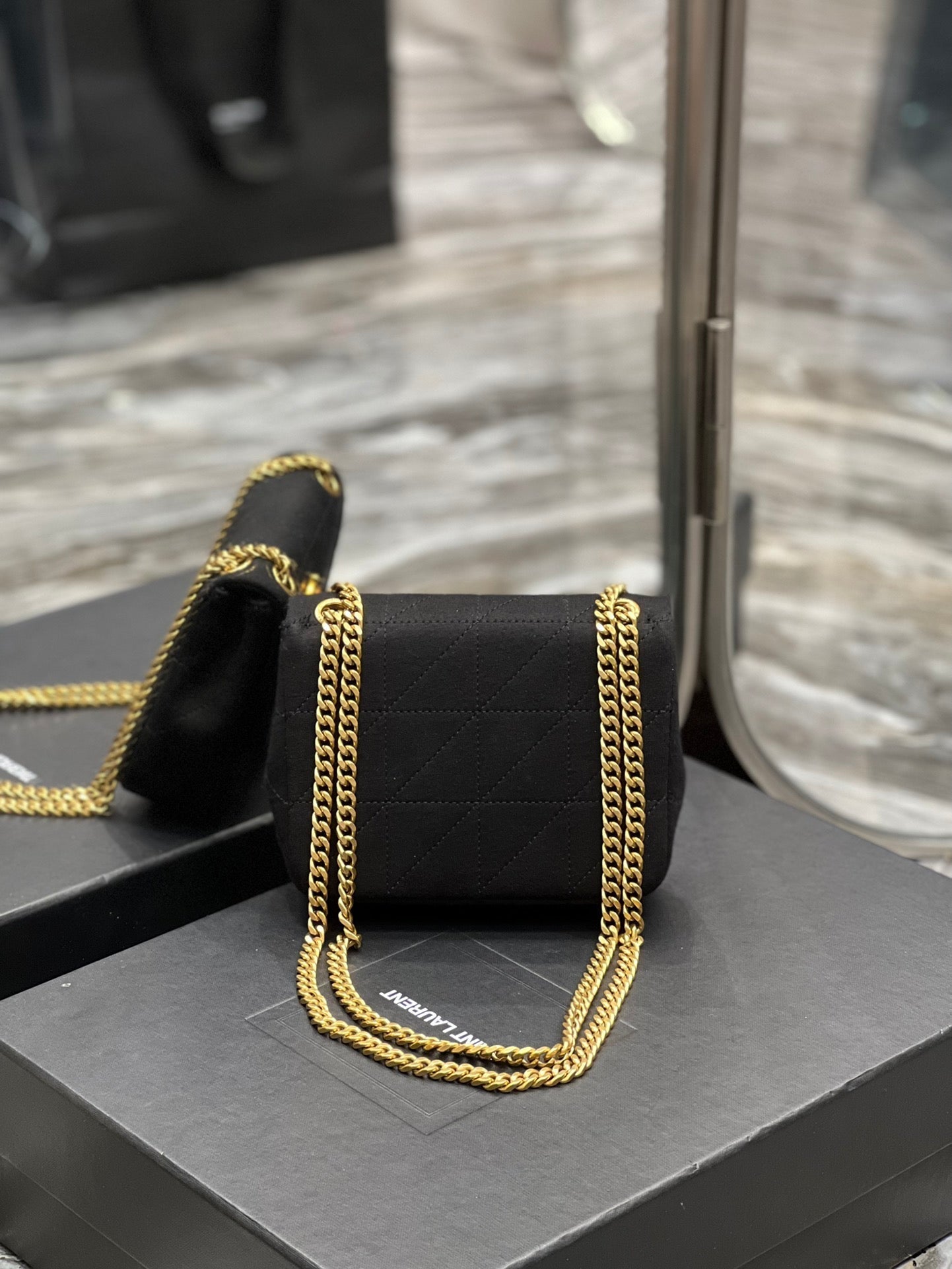 Top Quality Jamie Mini Chain Bag Black For Women, Women’s Bags 6.9in/17.5cm YSL 6981622F9271000