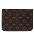 Louis Vuitton Neverfull  Canvas Clutch Bag
