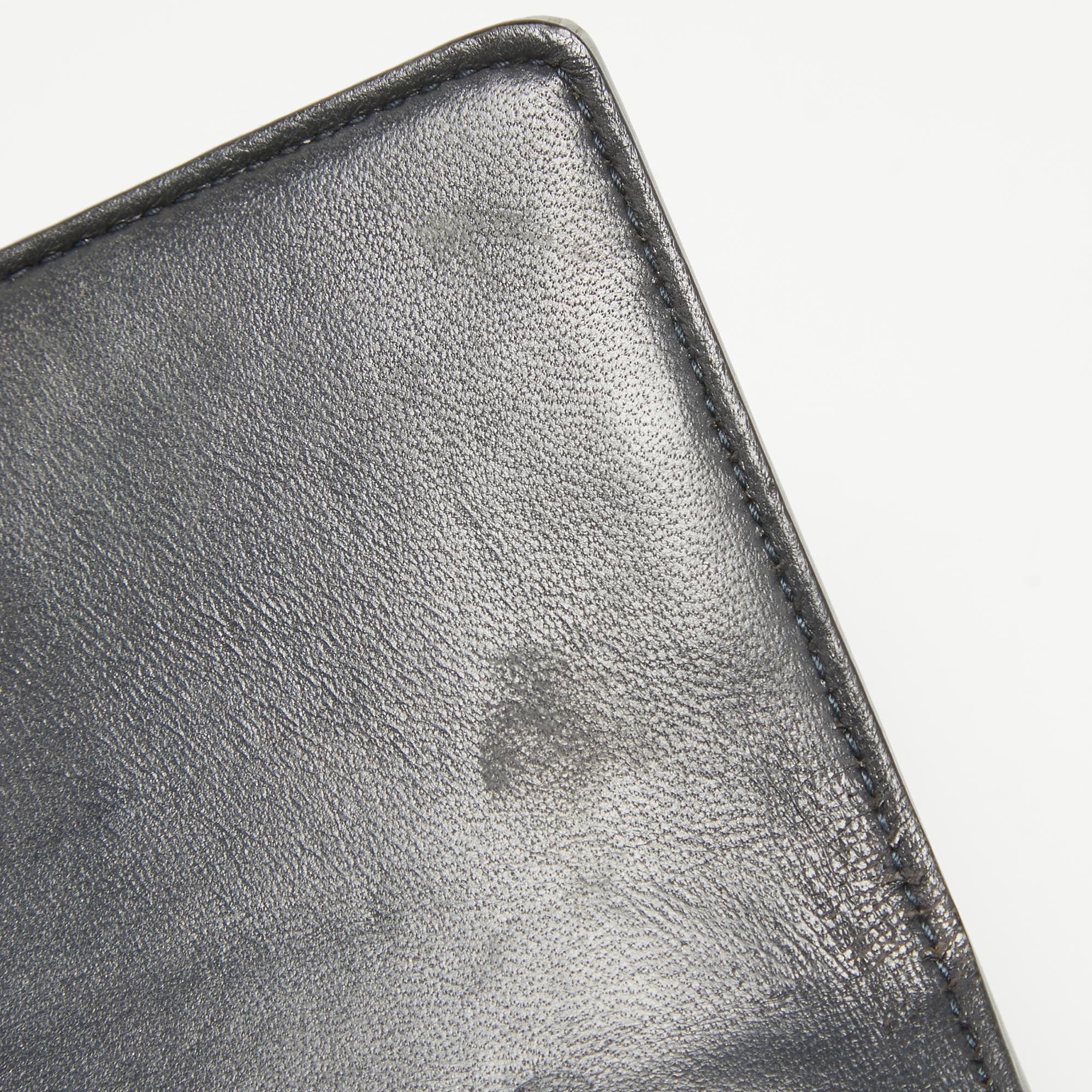 Dior Silver Cannage  Leather Baby Diorama Chain Bag
