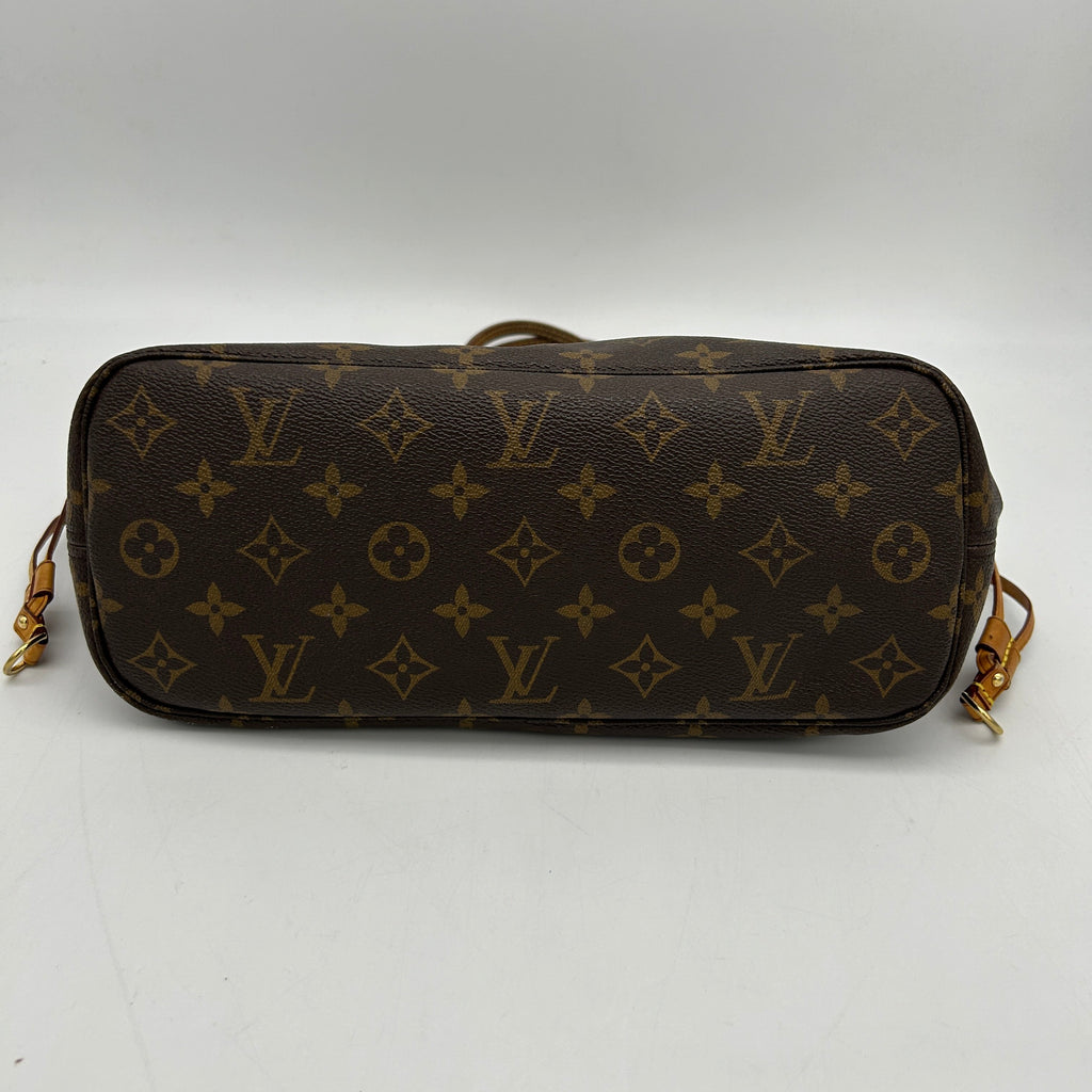 Louis Vuitton Neverfull MM Monogram Brown Shoulder Tote Bag