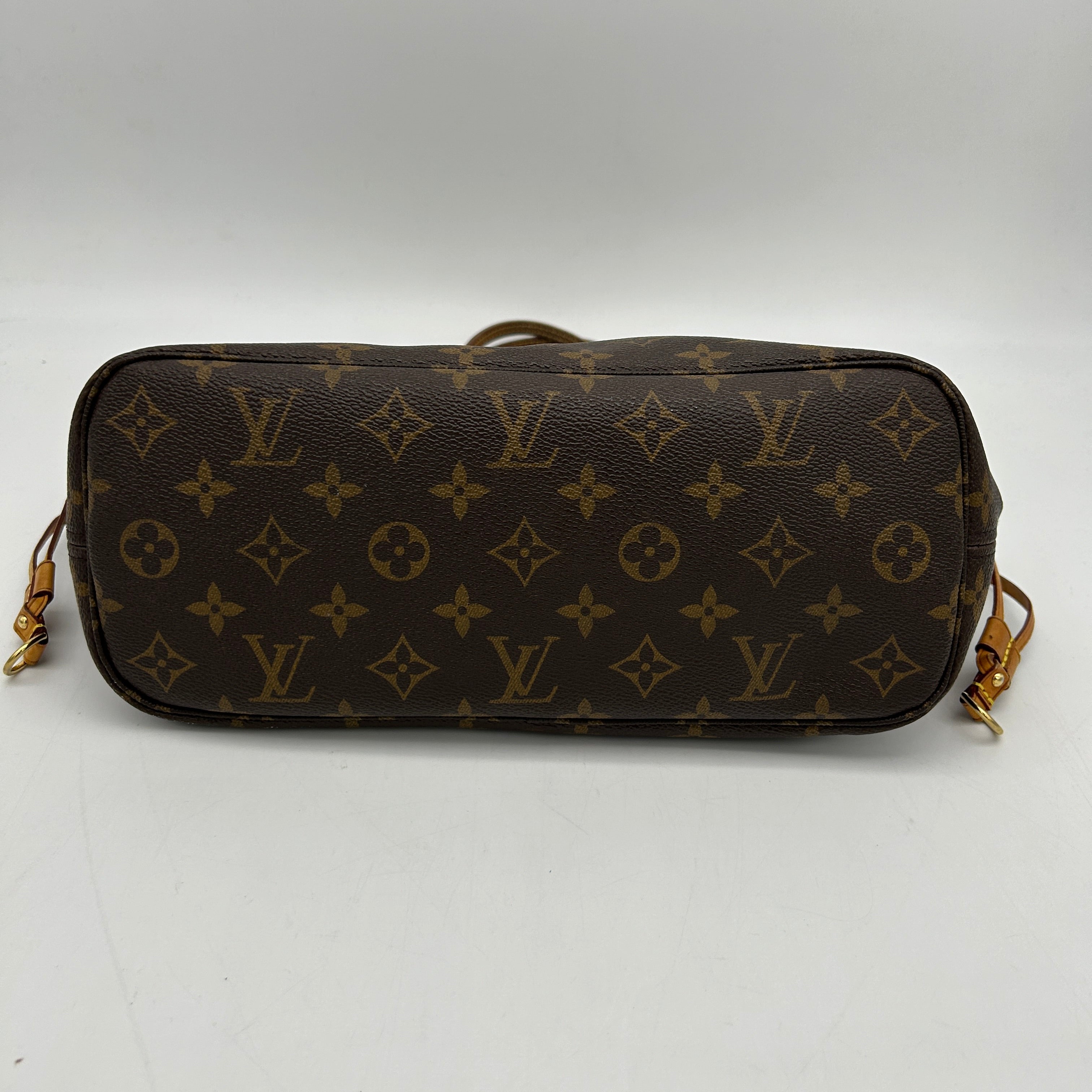 Louis Vuitton Neverfull MM Monogram Brown Shoulder Tote Bag