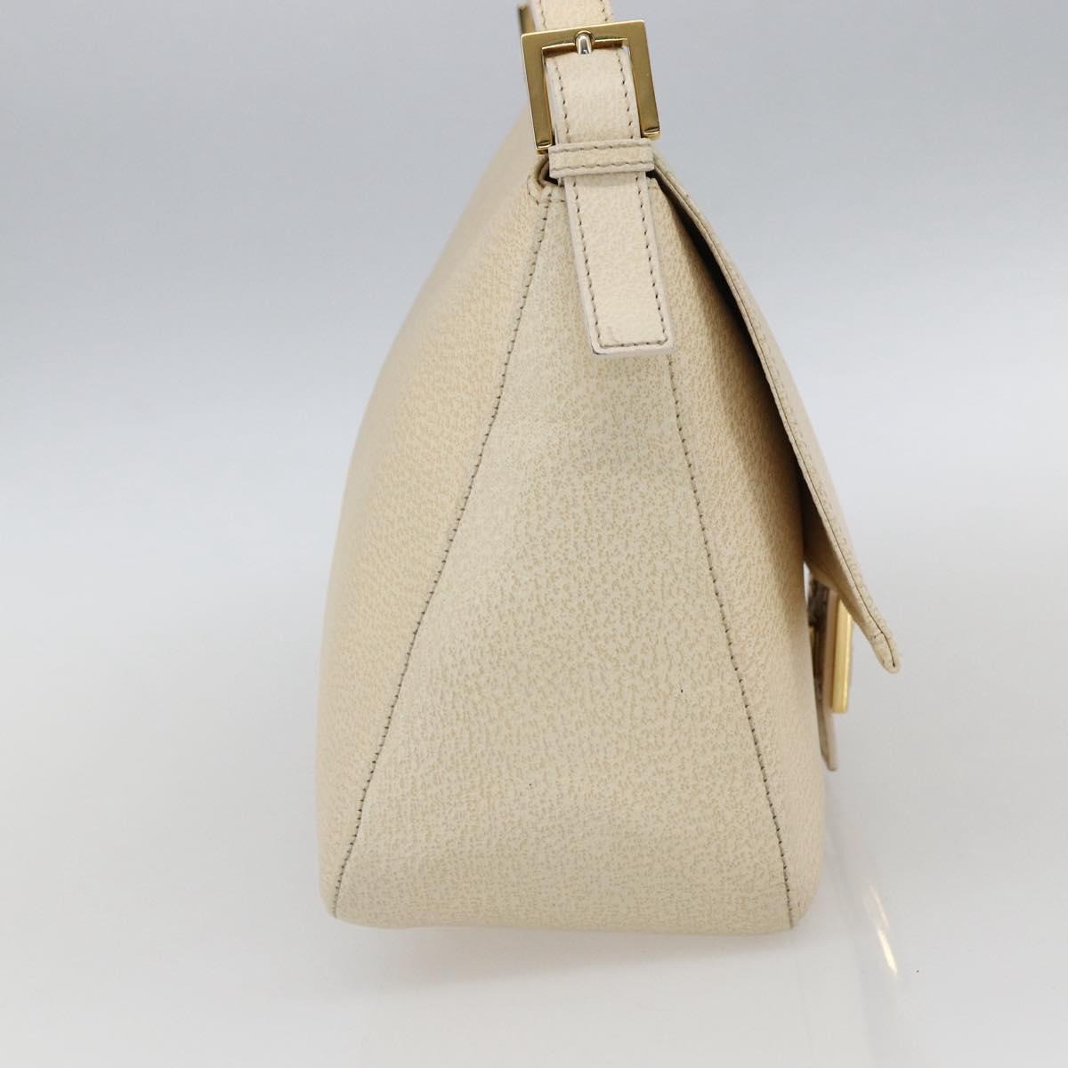 Fendi Mamma Baguette Shoulder Bag Canvas Beige Leather Shoulder Bag Bag
