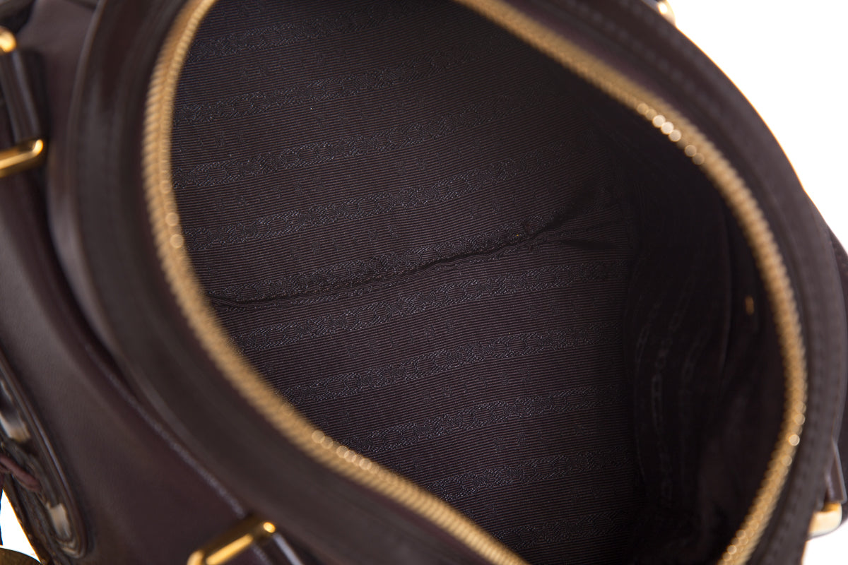 Celineline Brown Winged- Tip Tassle Detail  Shoulder Bag