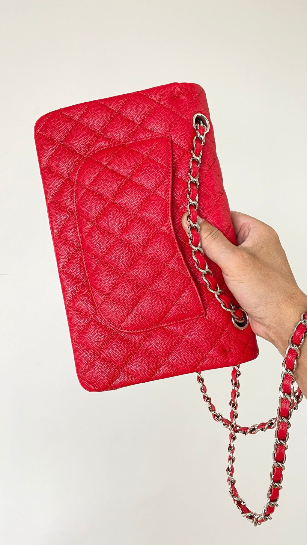 ChanelSmall Classic Handbag Red For Women Bags 9.1in/23cm