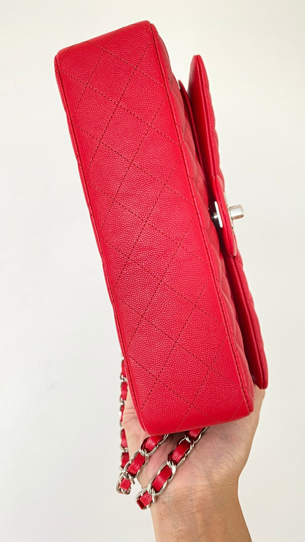 ChanelSmall Classic Handbag Red For Women Bags 9.1in/23cm