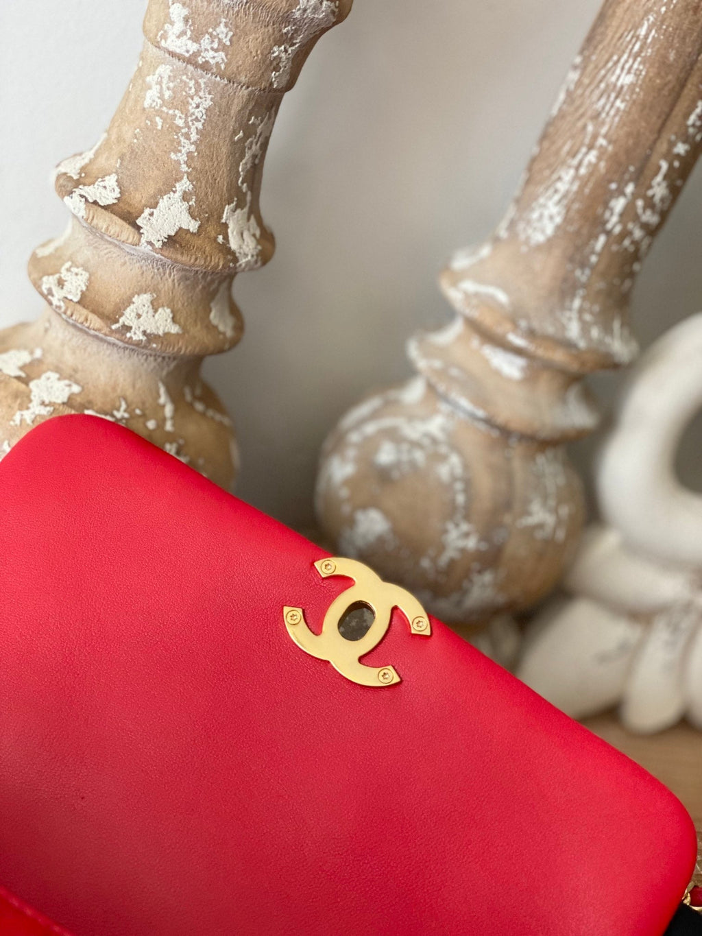 Chanel Classic Diamond Flap Bag Red For Women, Women’s Bags 9.1in/23cm