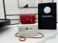 Chanel Classic GLAMIstressed Red For Women Bags 4.7in/12cm