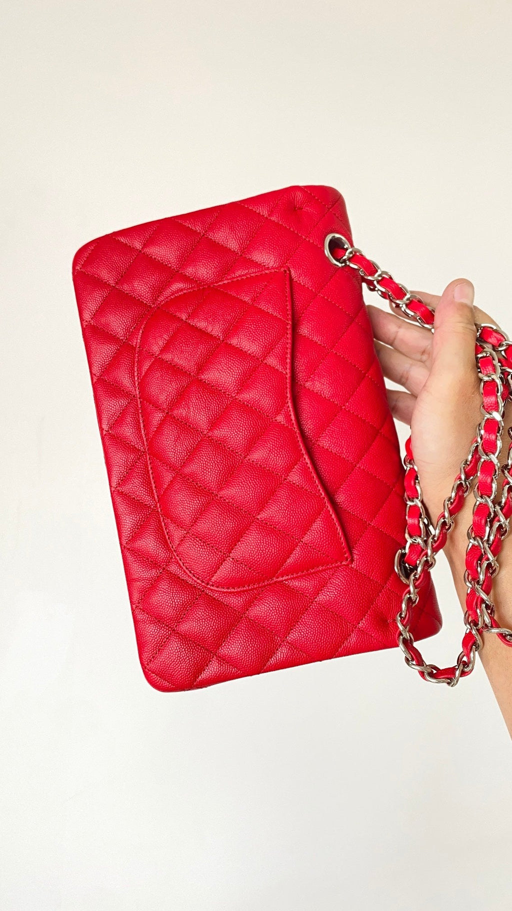 ChanelSmall Classic Handbag Red For Women Bags 9.1in/23cm