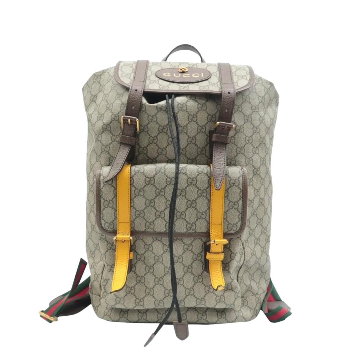 GUCCI Neo  Gucci Supreme Canvas Backpack Beige 473869