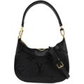 LOUIS VUITTON Bagatelle Monogram Empreinte Shoulder Bag Black
