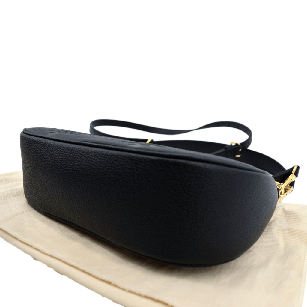 LOUIS VUITTON Bagatelle Monogram Empreinte Shoulder Bag Black