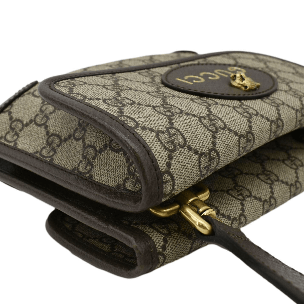 GUCCI Neo Small Gucci Supreme Canvas Crossbody Bag Beige 501050
