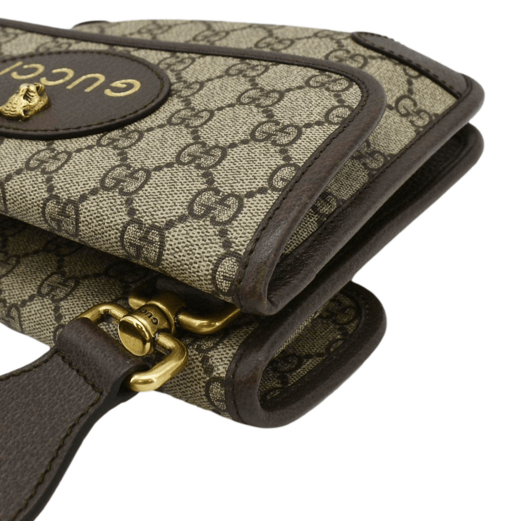 GUCCI Neo Small Gucci Supreme Canvas Crossbody Bag Beige 501050
