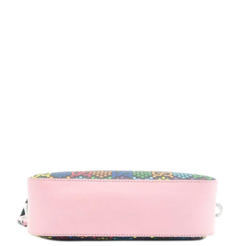 GUCCI Psychedelic Gucci Supreme Canvas Shoulder Bag Black 574886