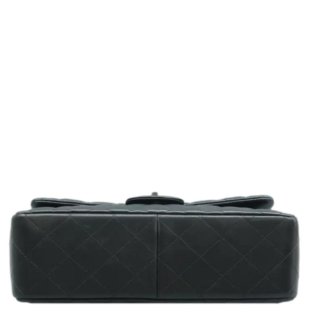 Chanel Jumbo Classic Double Flap Quilted Leather Shoulder Bag Black