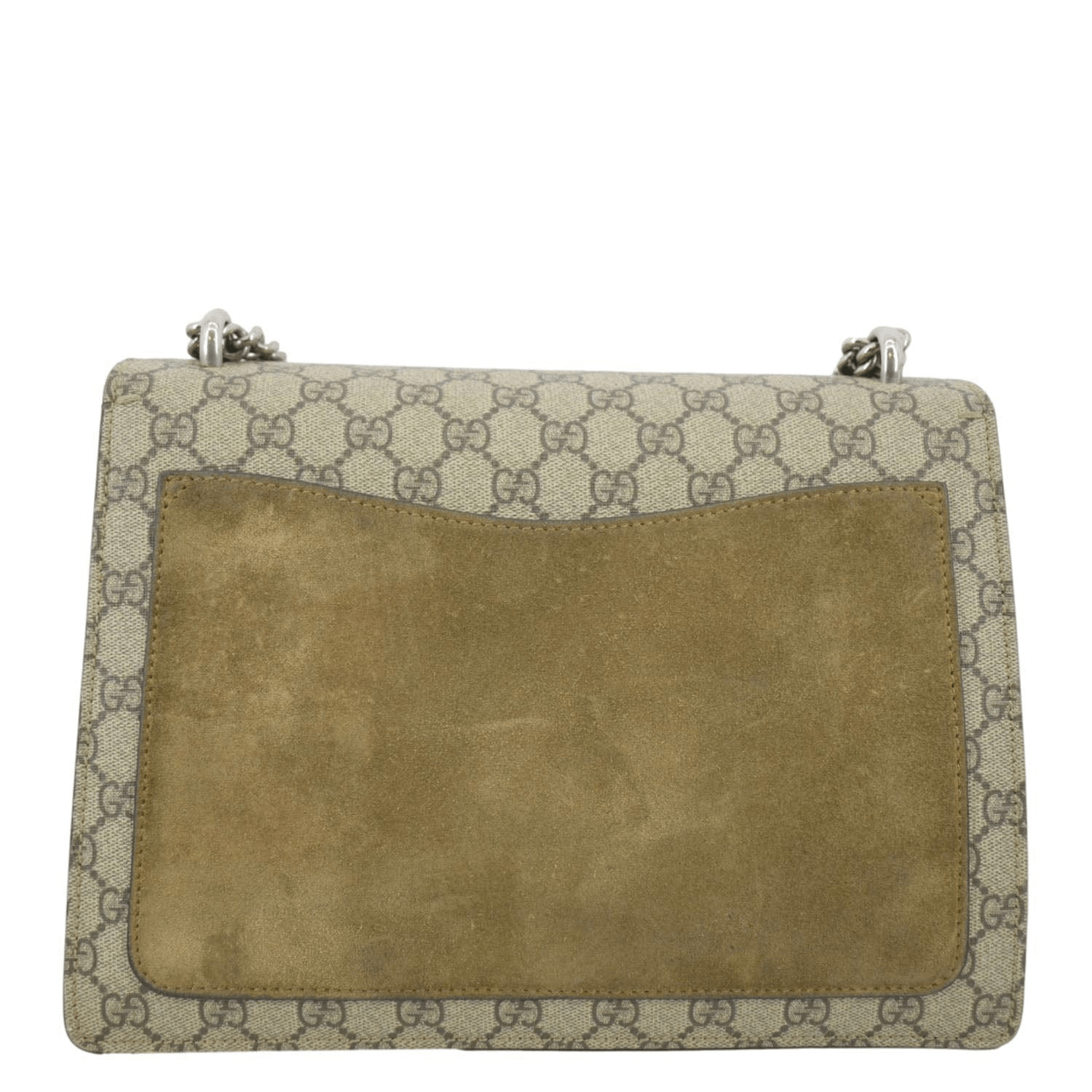 GUCCI Dionysus Medium Gucci Supreme Monogram Shoulder Bag Beige 403348