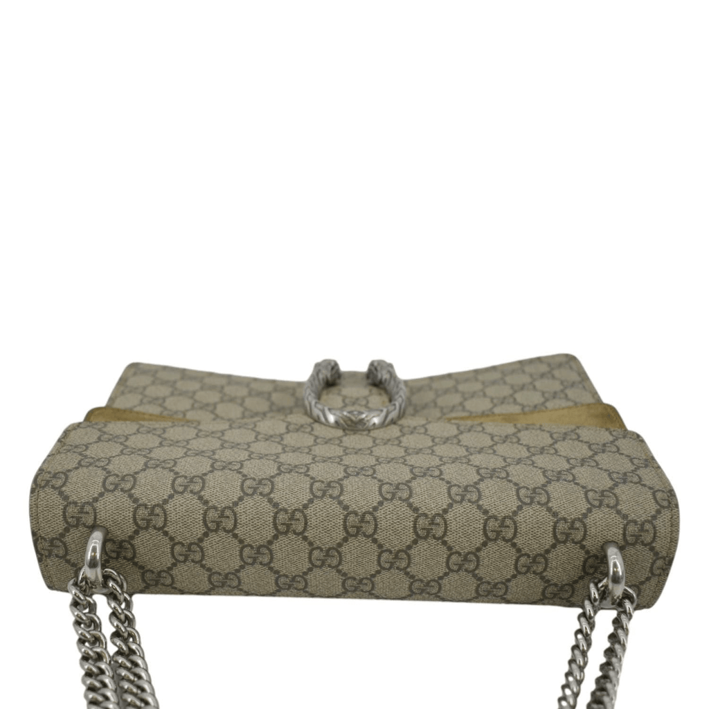 GUCCI Dionysus Medium Gucci Supreme Monogram Shoulder Bag Beige 403348
