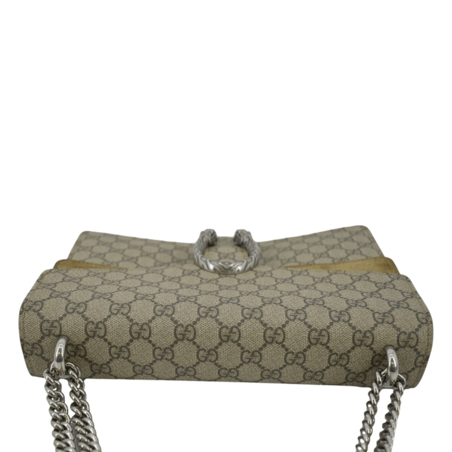 GUCCI Dionysus Medium Gucci Supreme Monogram Shoulder Bag Beige 403348