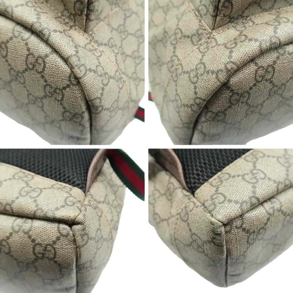GUCCI Neo  Gucci Supreme Canvas Backpack Beige 473869