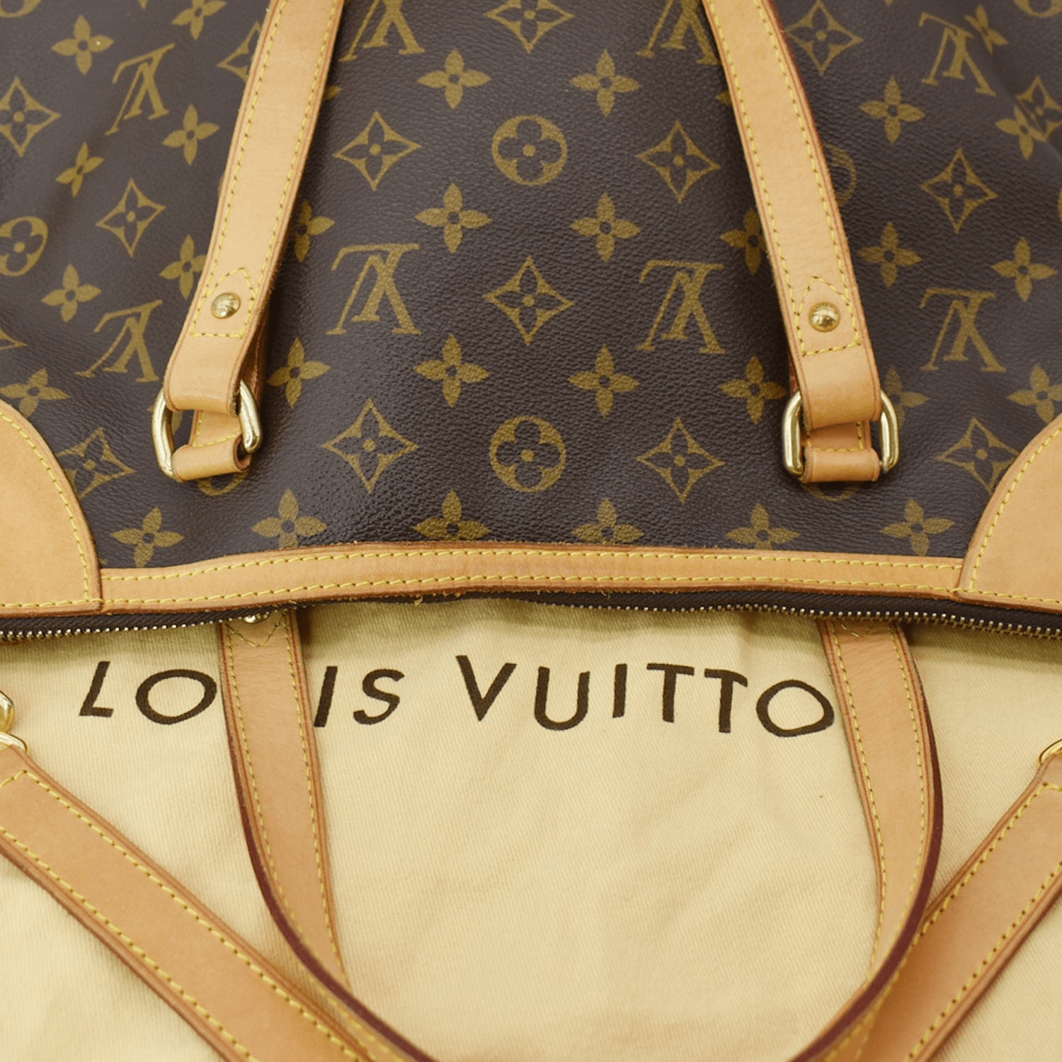 LOUIS VUITTON Odeon GM Monogram Canvas Shoulder Bag Brown