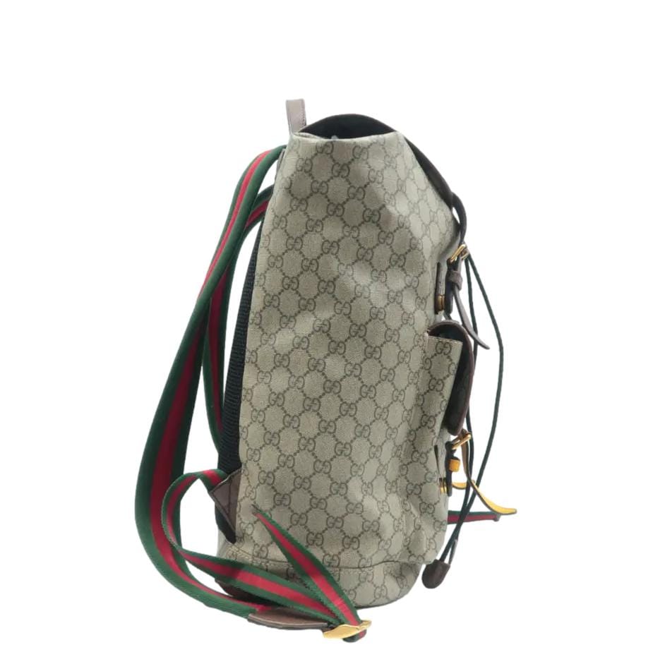 GUCCI Neo  Gucci Supreme Canvas Backpack Beige 473869
