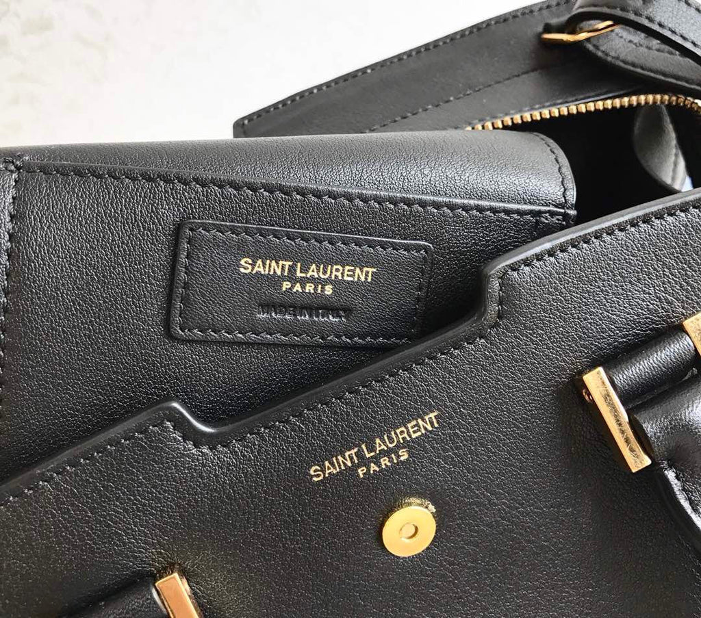 YSSL Monogram Cabas Small Black For Women 12in/31cm YSL