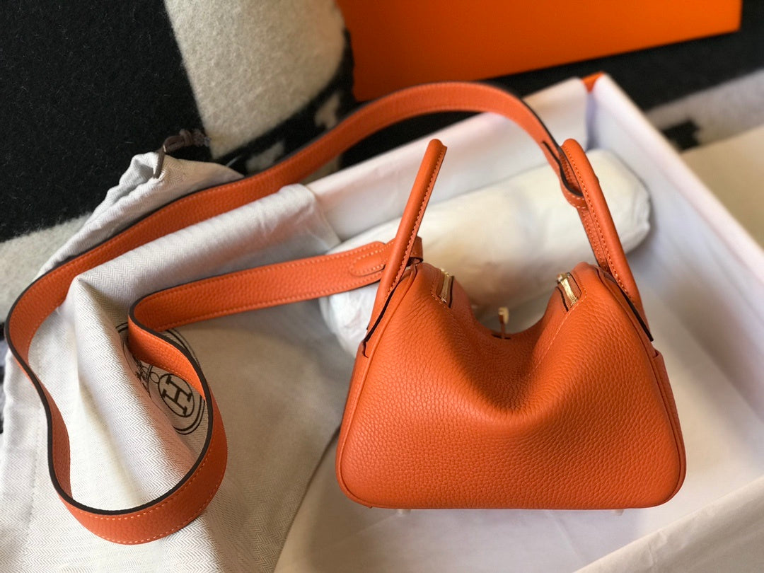 Lindy Mini ClemenBag Orange For Women, WomenÃ¢â‚¬â„¢s Handbags, Shoulder And Crossbody Bags 7.5in/19cm