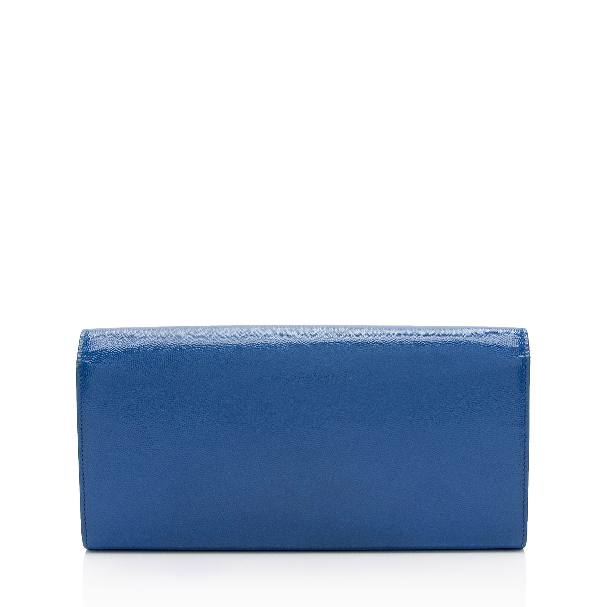 Saint Laurent  Leather Grain de Poudre Monogram Kate Clutch