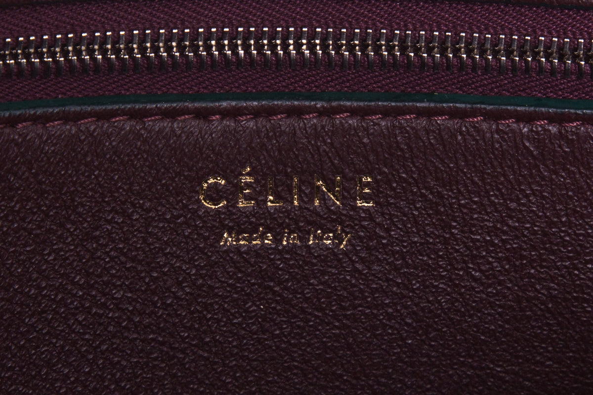 Celineline Multicolor Diamond Suede & Pony Hair Shoulder Bag