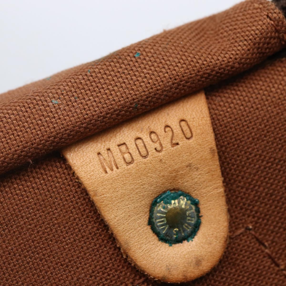 Louis Vuitton Speedy Bandouliere Bag Monogram Canvas Brown Canvas Handbag