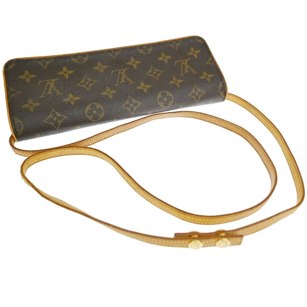 Louis Vuitton Pochette Twin Gm  Canvas Clutch Bag