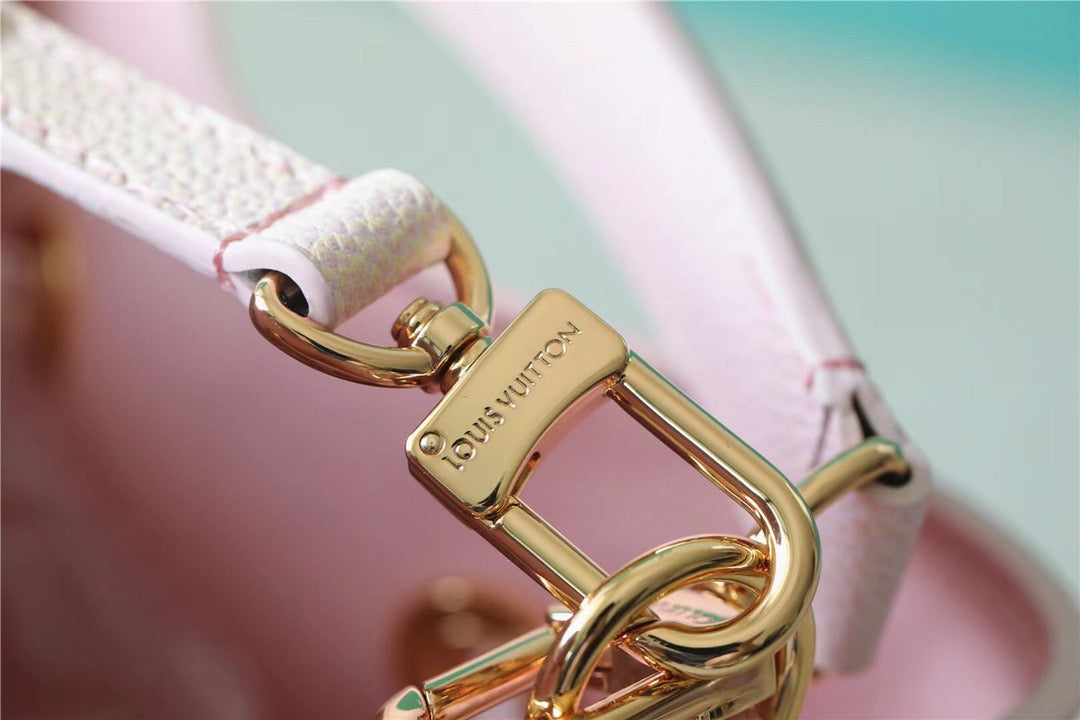 Louis Vuitton NeoNoe Monogram Empreinte Pink For Women,  Shoulder And Crossbody Bags 7.9in/20cm Louis Vuitton M46174