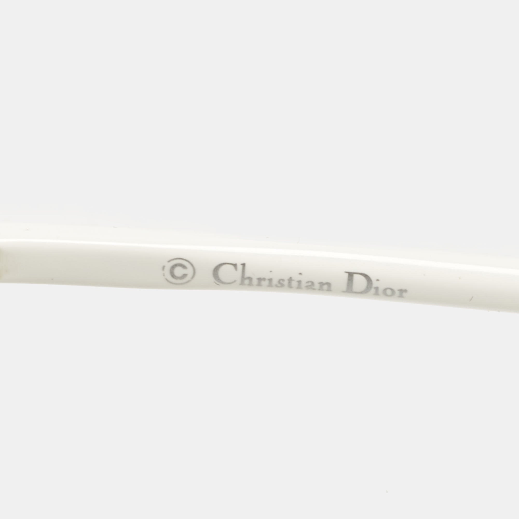Dior White/blue Mirrored Diorso1 :1 Rep Round Sunglasses