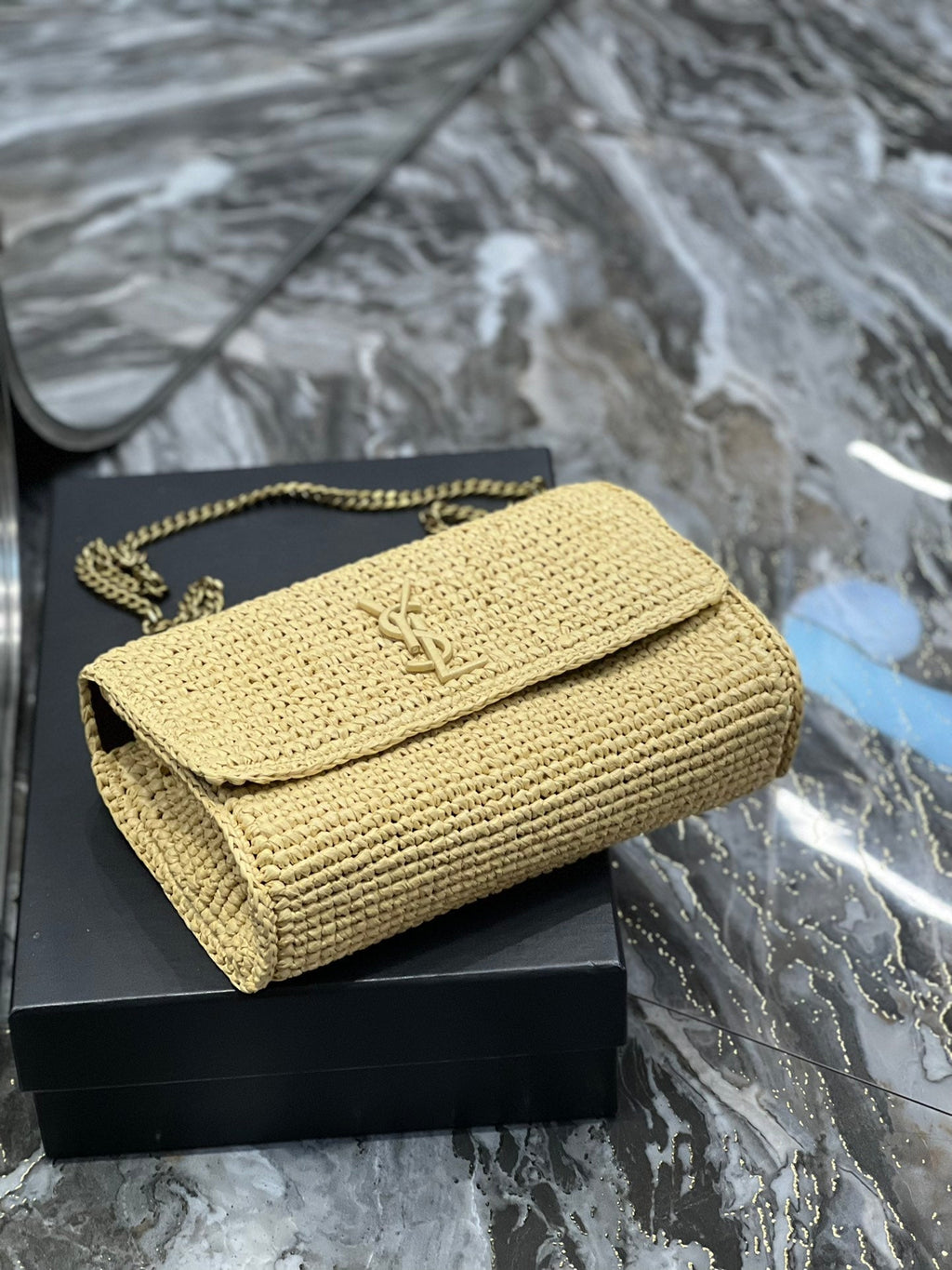 YSSL Niki Medium Chain Bag Yellow For Women, Women’s Bags 11in/28cm YSLâ