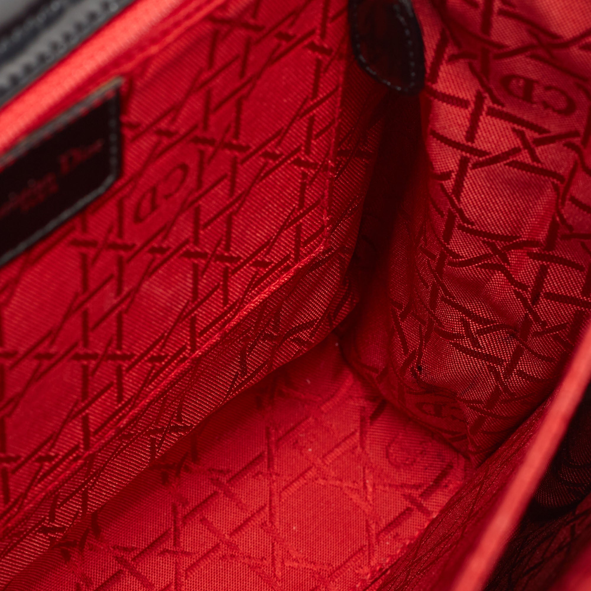 Dior Black  Leather Flap Tote