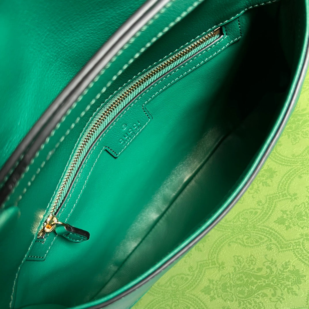 Gucci BlonDiore Shoulder Bag Green For Women, Women’s Bags 11in/28cm Gucci‎