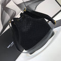 YSSL All-Over Monogram Bucket Bag Black For Women 10.5in/27cm YSLÂ 