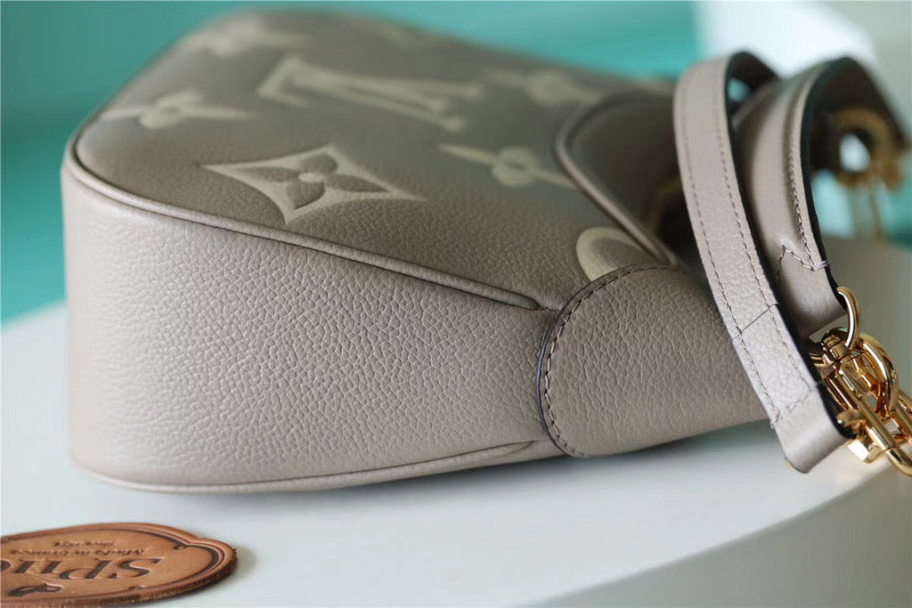 Louis Vuitton Bagatelle Monogram Empreinte Tourterelle Gray / Creme Beige For Women,  Shoulder And Crossbody Bags 22cm/8.7in Louis Vuitton M46112