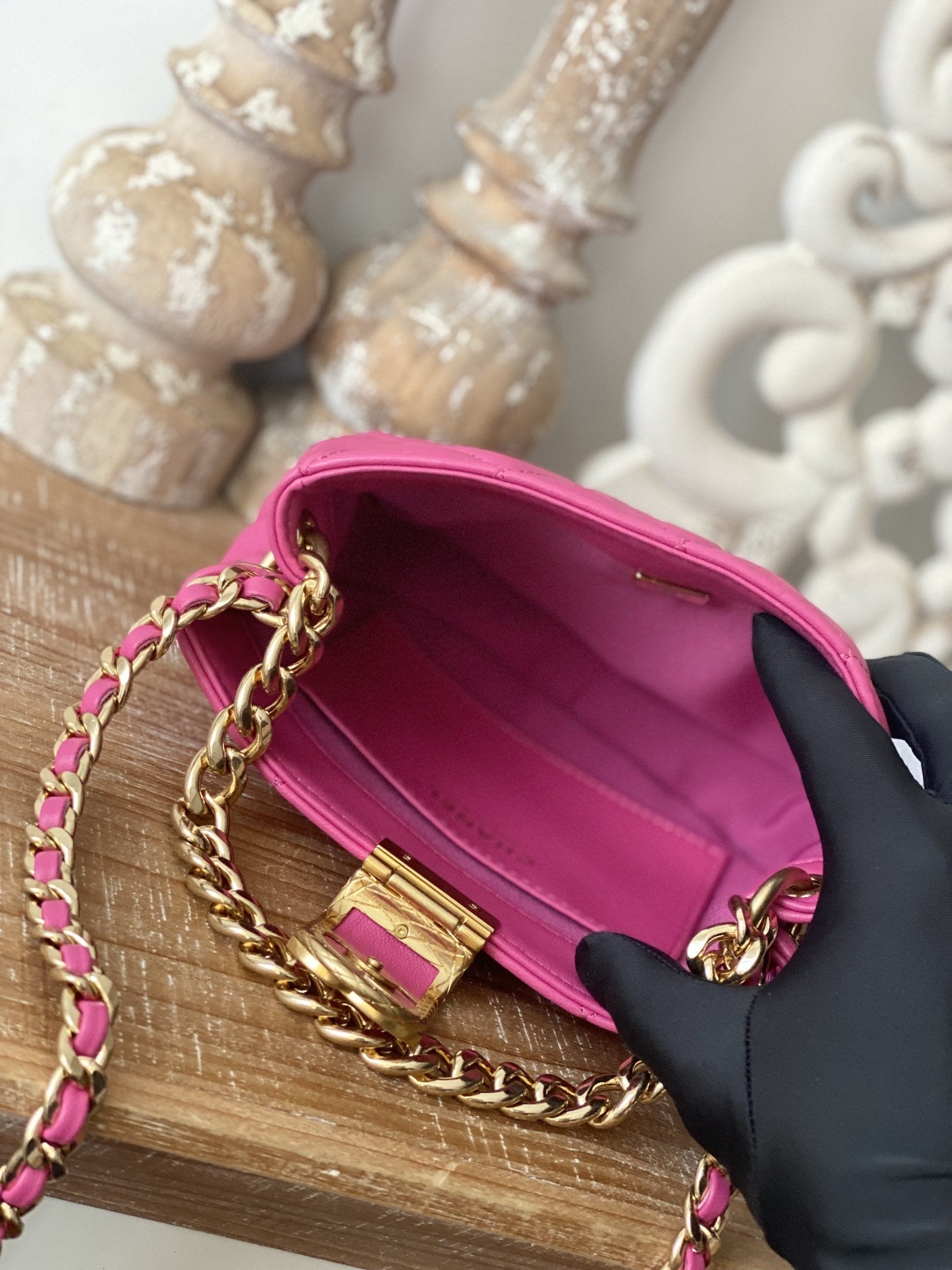 ChanelSmall Hobo Bag Gold Hardware PiNike For Women Handbags, Shoulder Bags 7.5in/19cm