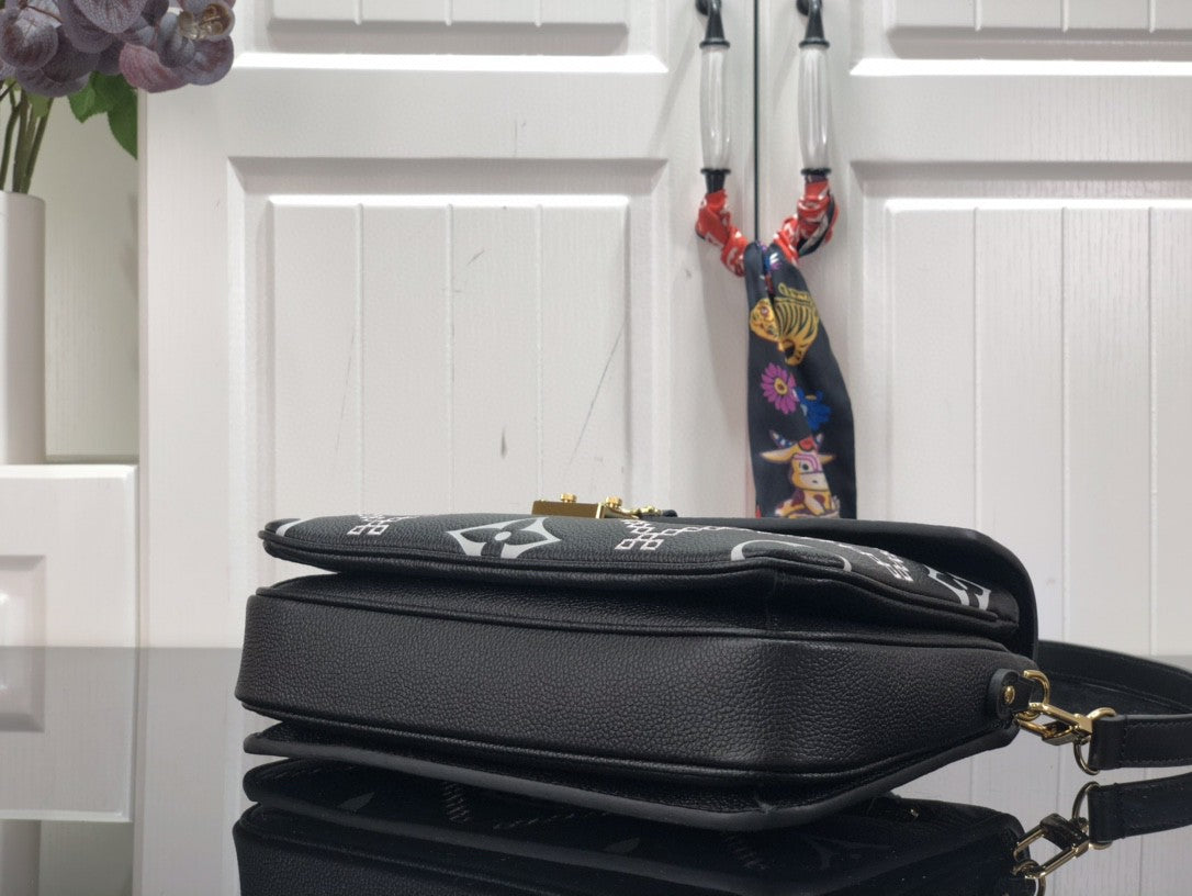 Louis Vuitton Pochette Metis Monogram Empreinte Black For Spring,  Shoulder And Crossbody Bags 9.8in/25cm Louis Vuitton M46028