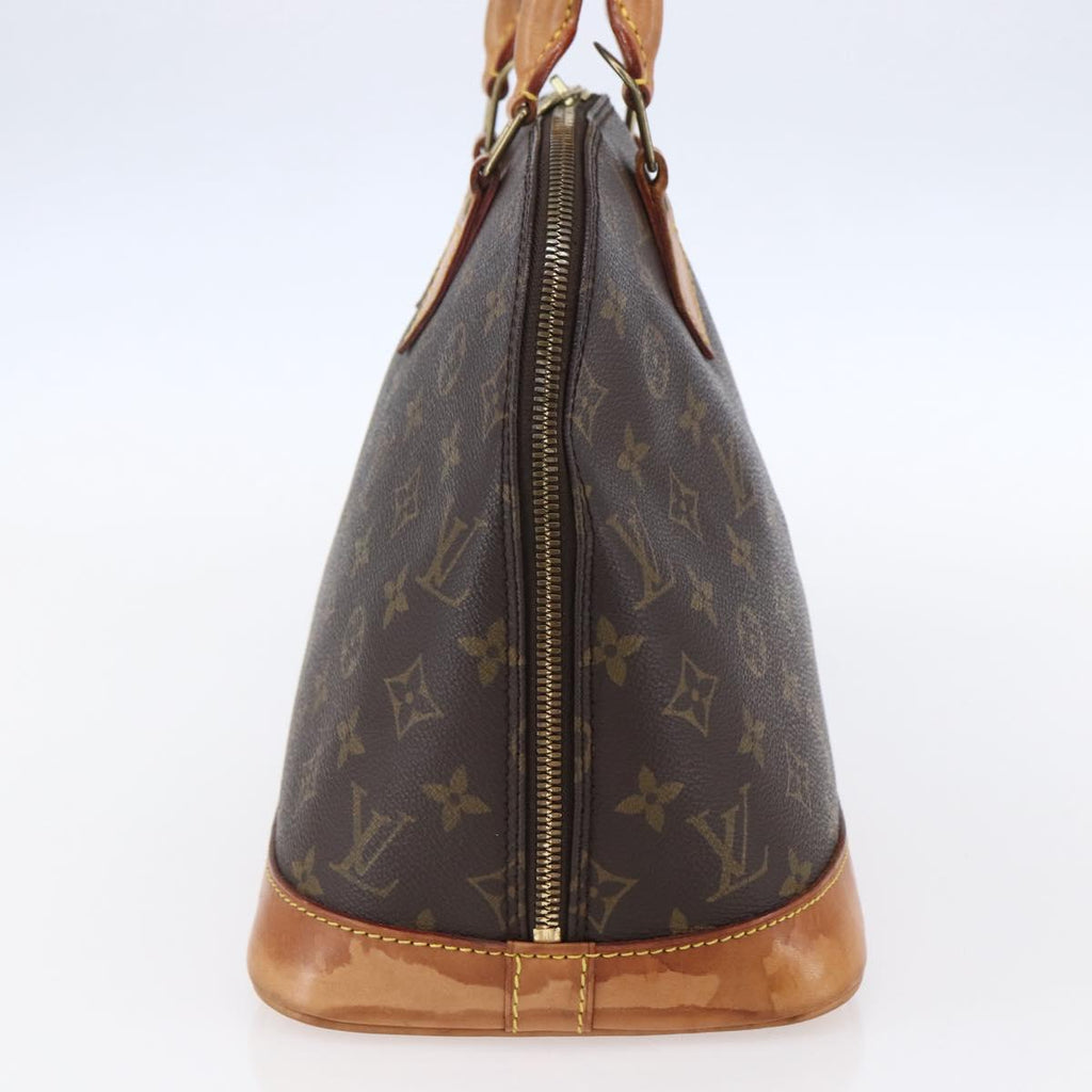 Louis Vuitton Alma Handbag Monogram Canvas Brown Canvas Handbag