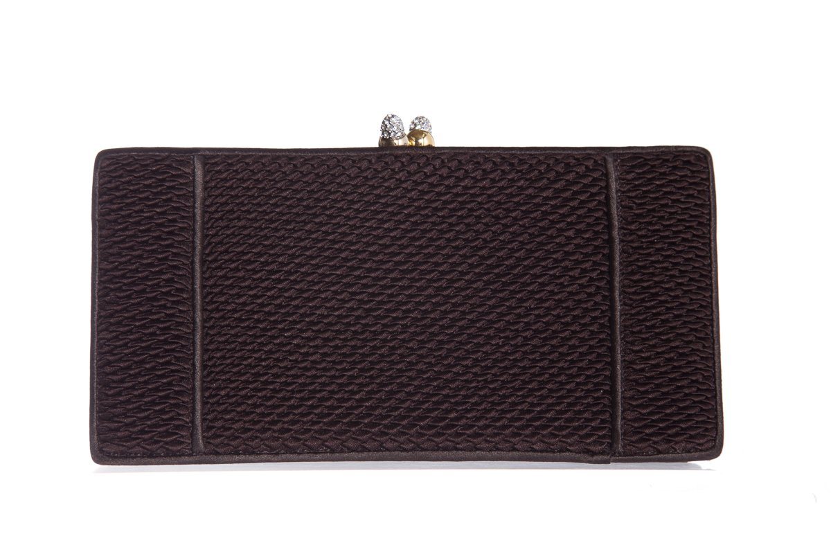 Judith Leiber Brown Clutch