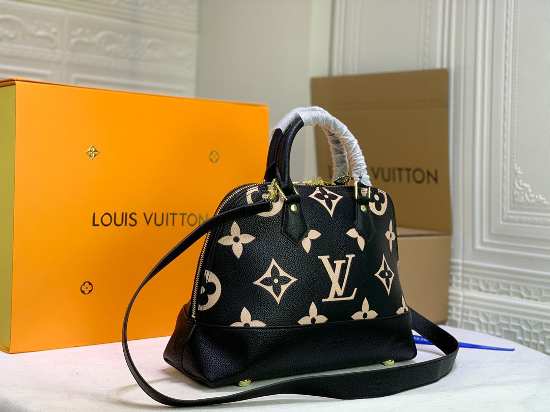 Louis Vuitton Neo Alma PM Monogram Empreinte Black/Beige For Women,  Shoulder And Crossbody Bags 13.8in/35cm Louis Vuitton