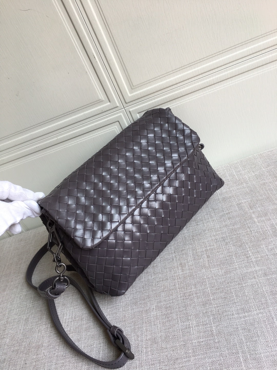 GLAMI Classic Intrecciato Dark Brown, For Women, WomenÃ¢â‚¬â„¢s Bags 8.9in/22.5cm