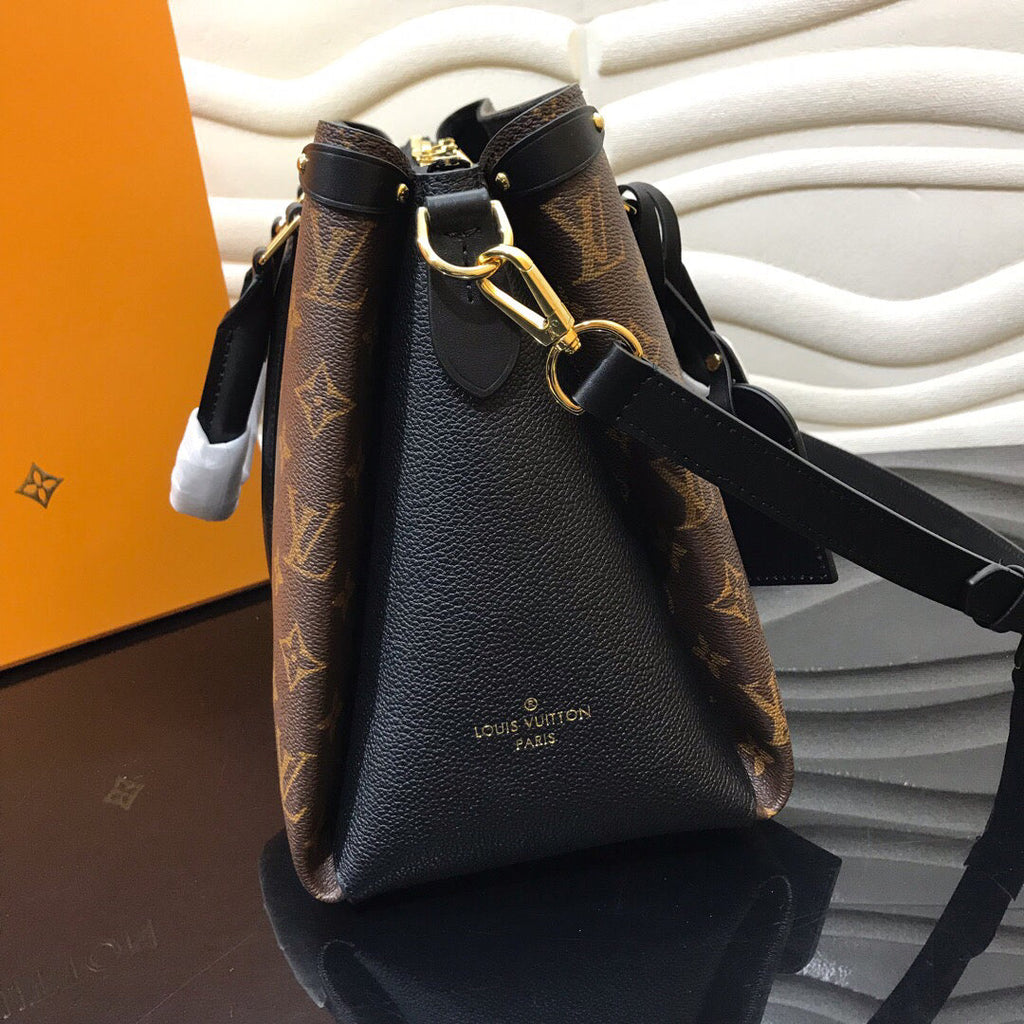 Louis Vuitton Soufflot MM Monogram Canvas Black For Women, WoHandbag, Shoulder And Crossbody Bags 14.2in/36cm Louis Vuitton M44817